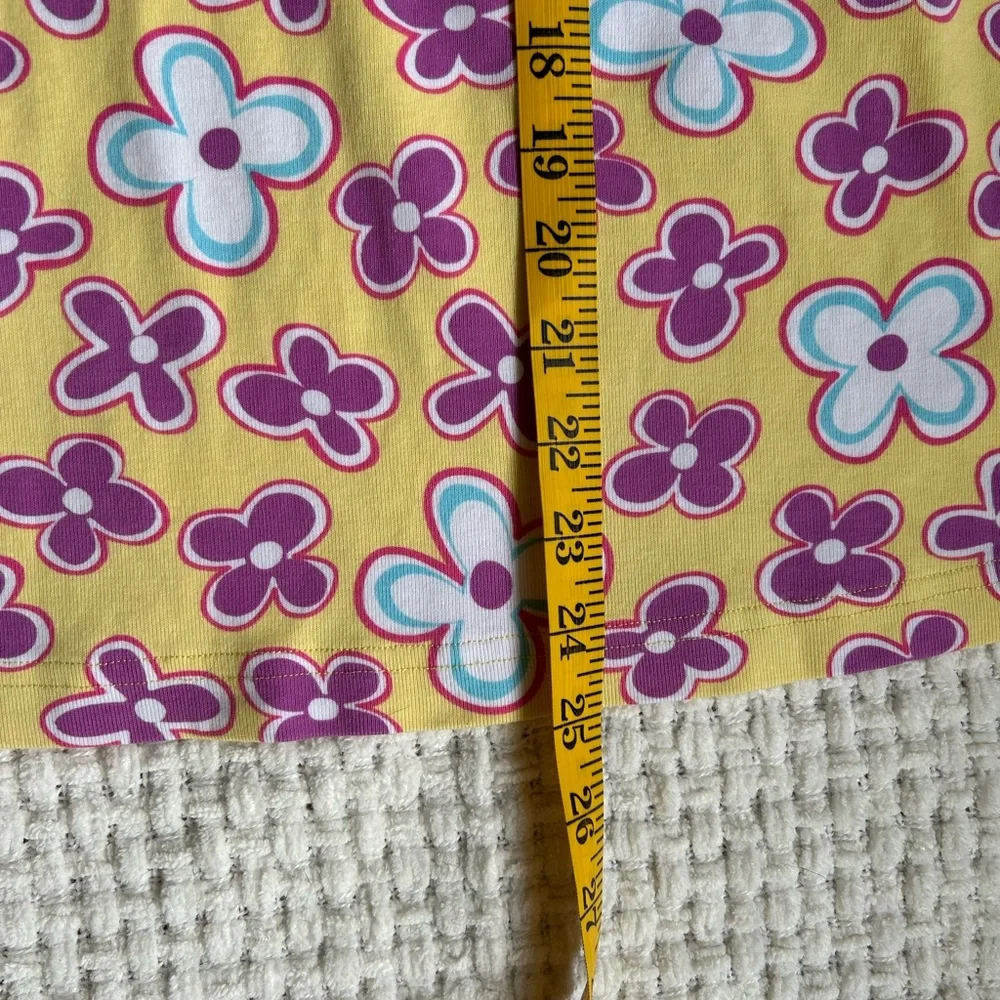 Girl”d Hanna Andersson yellow floral play dress Size 6/7